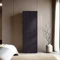 Wenge finish wardrobe cabinet from Anthony & Home's Atelier Collection, showcasing sleek wood grain and modern storage design.