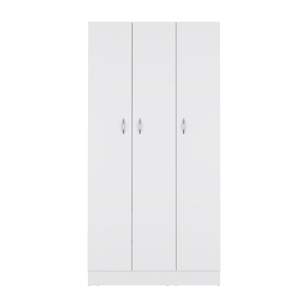White Pine Wardrobe Armoire by Anthony & Home, modern limited edition with sleek design and spacious storage for clothing.