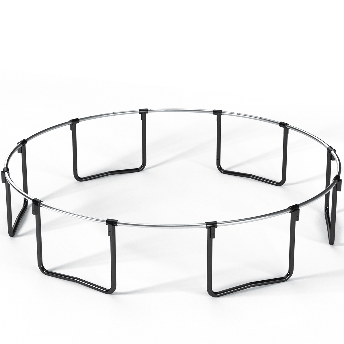 Anthony & Home YC limited edition 14-foot outdoor trampoline with galvanized steel frame for garden fun and exercise.
