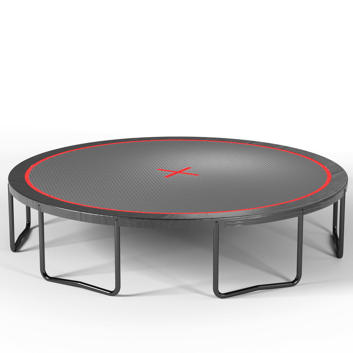 Anthony & Home YC limited edition 14-foot outdoor trampoline with galvanized steel frame for garden play and outdoor fun.