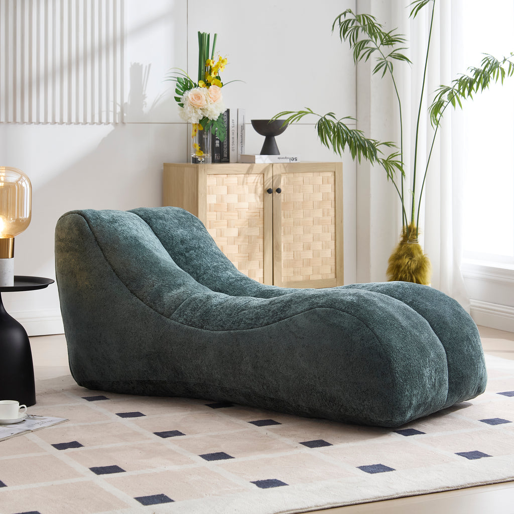 Anthony & Home studio sponge-filled bean bag sofa chair with soft fabric cover, ideal for casual seating and relaxation.
