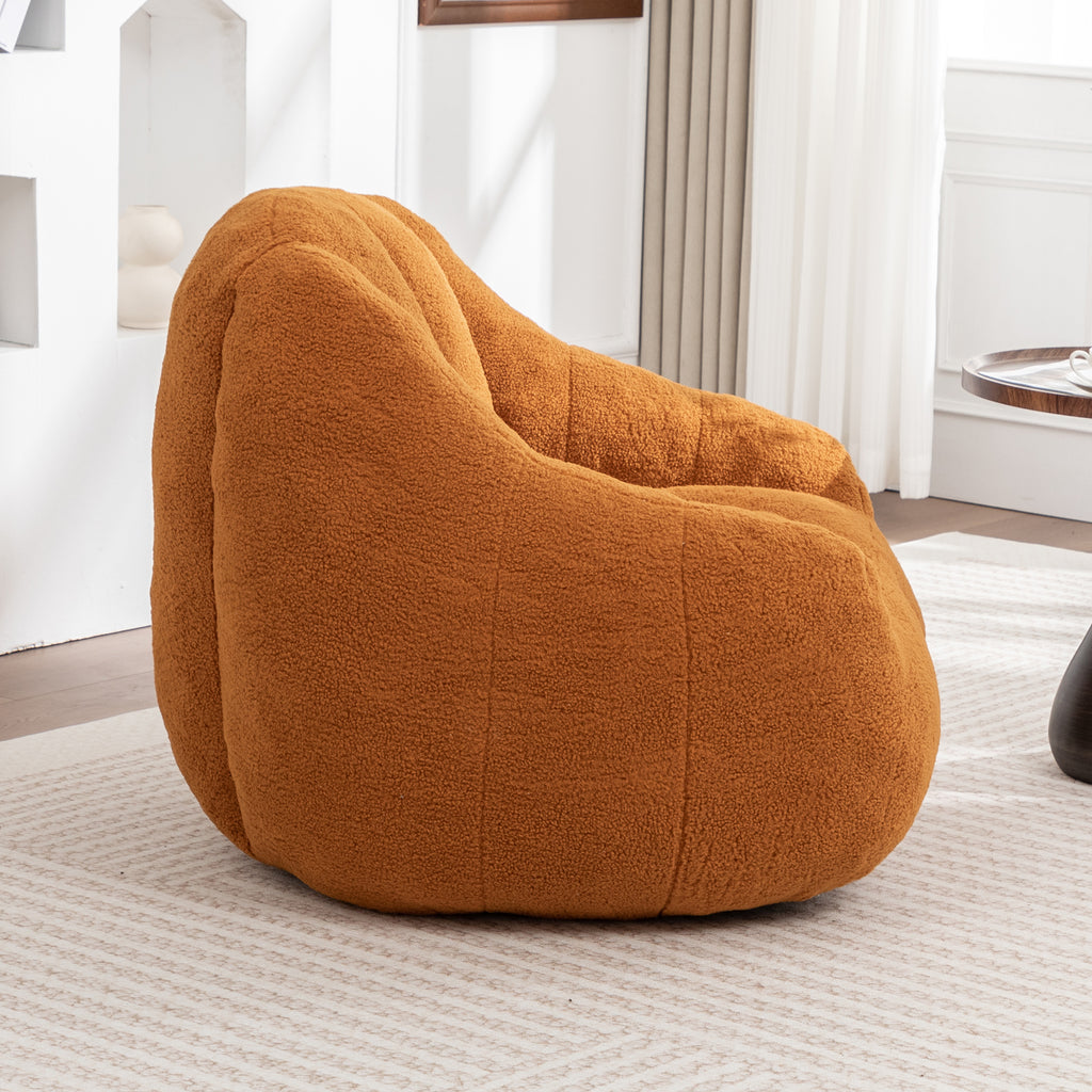 Anthony & Home tufted memory foam bean bag chair with plush upholstery, ideal for lounging and modern home decor.