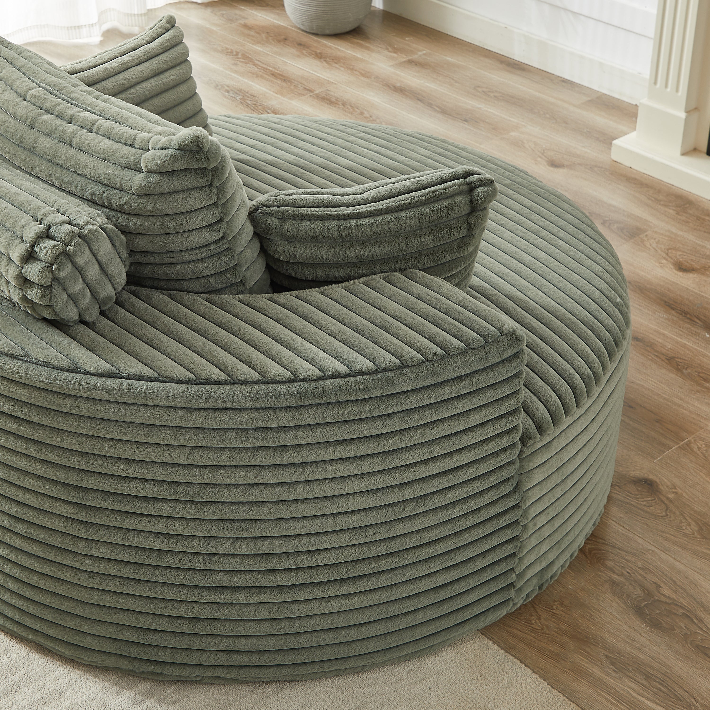 Anthony & Home Corduroy Sleeper Sofa from the Studio Collection, 55-inch length, plush corduroy fabric, no assembly needed.