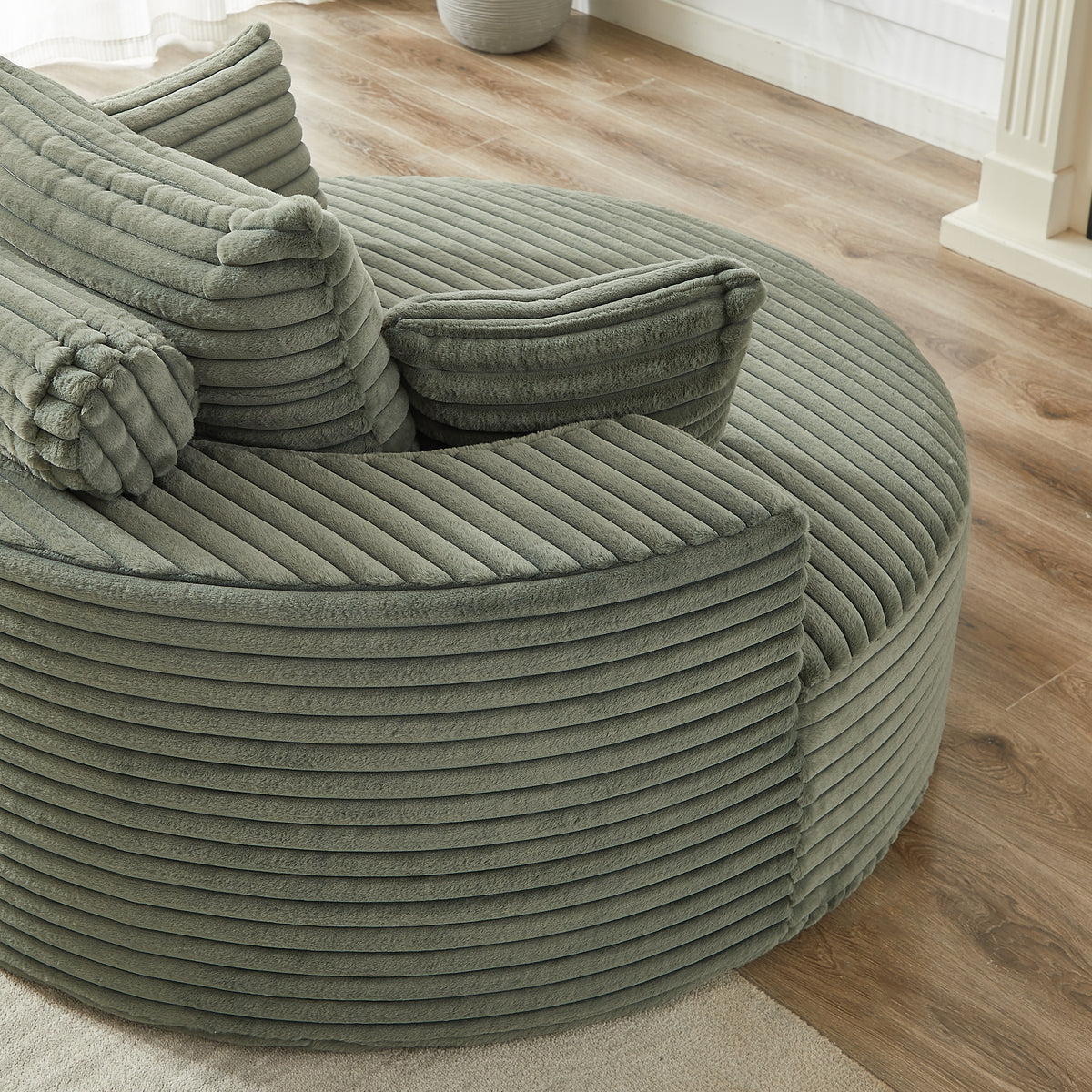 Anthony & Home Corduroy Sleeper Sofa from the Studio Collection, 55-inch length, plush corduroy fabric, no assembly needed.