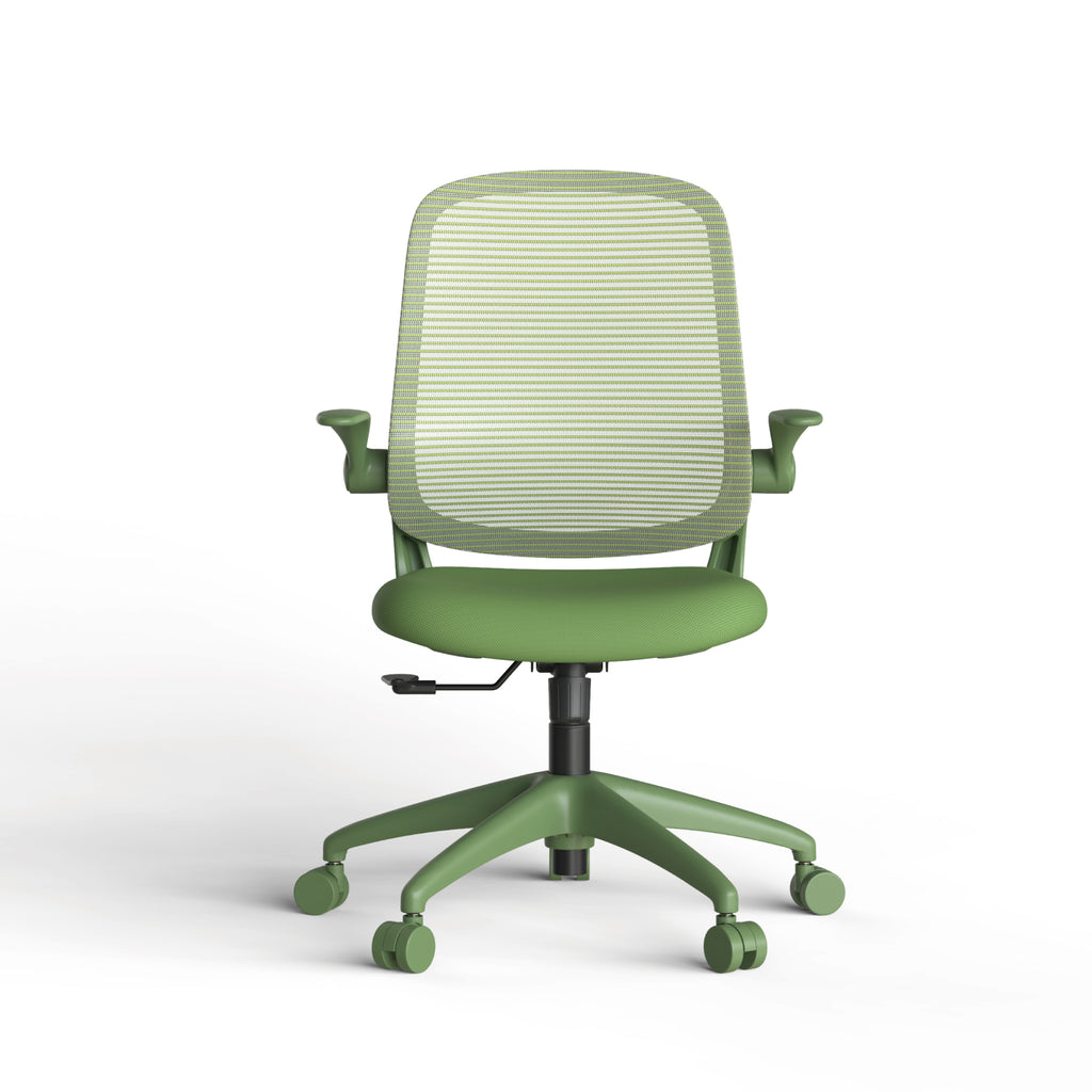 Anthony & Home ergonomic green office chair with mesh back, height adjustable, 360-degree rotating, supports up to 350 lbs.