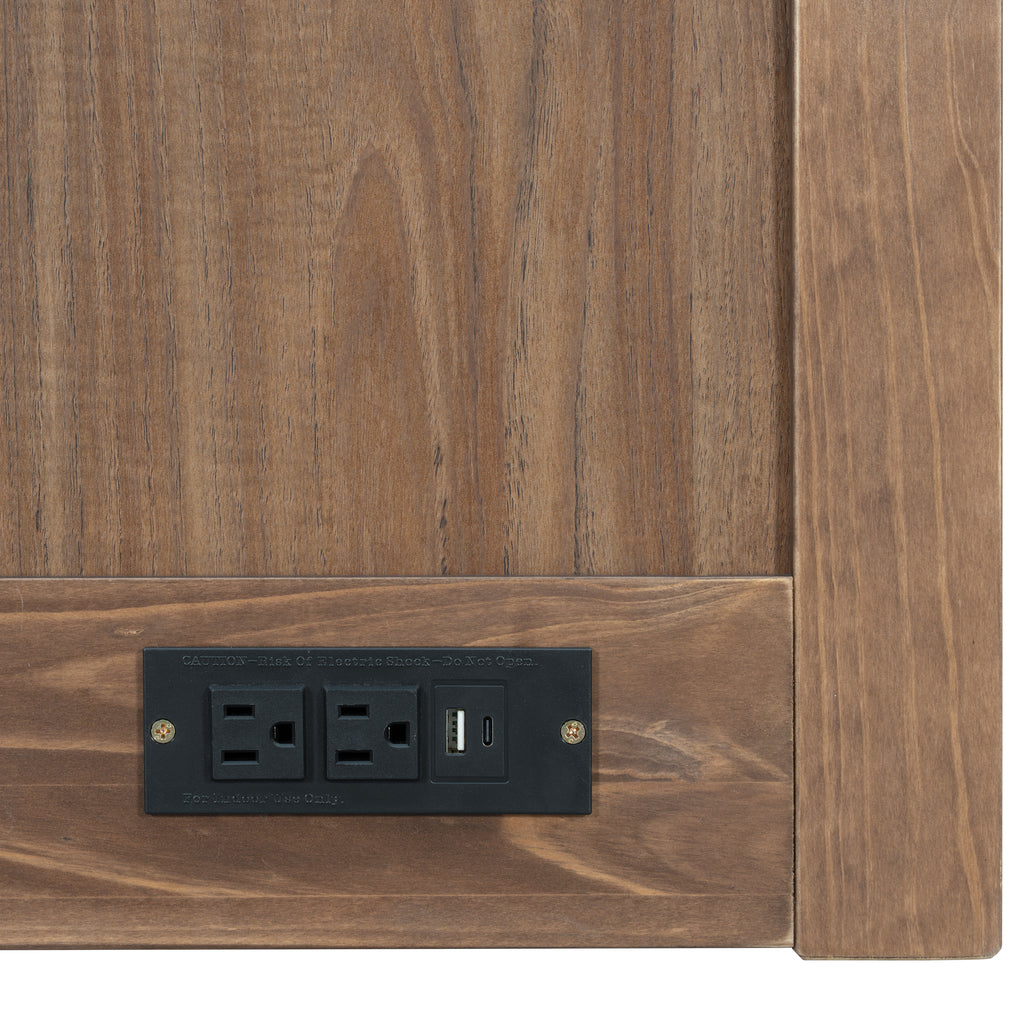 Murphy Bed Studio in light walnut finish by Anthony & Home, featuring space-saving design with sleek wood finish.