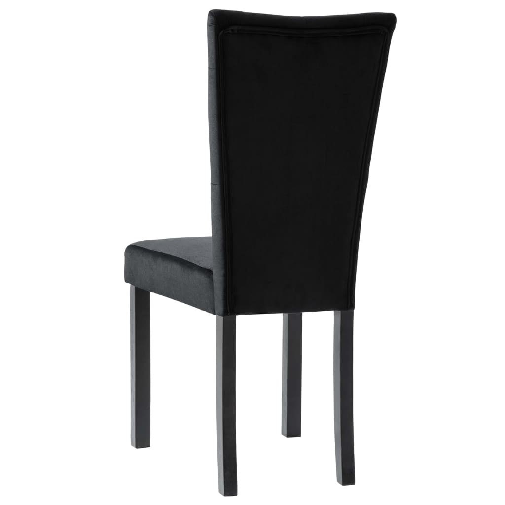 Black Velvet Dining Chairs Set Of 2 For Modern Homes
