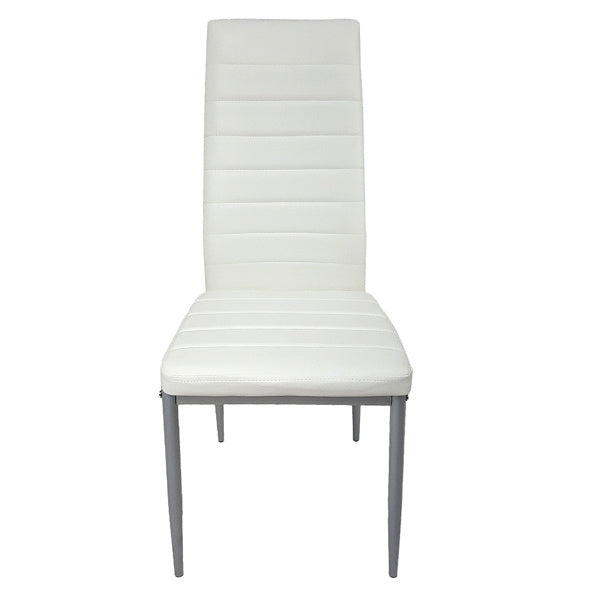 PU Leather Dining Chairs Set of 4 High Back Modern Comfort