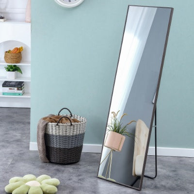 3rd Gen Gray Solid Wood Frame Full Length Dressing Mirror