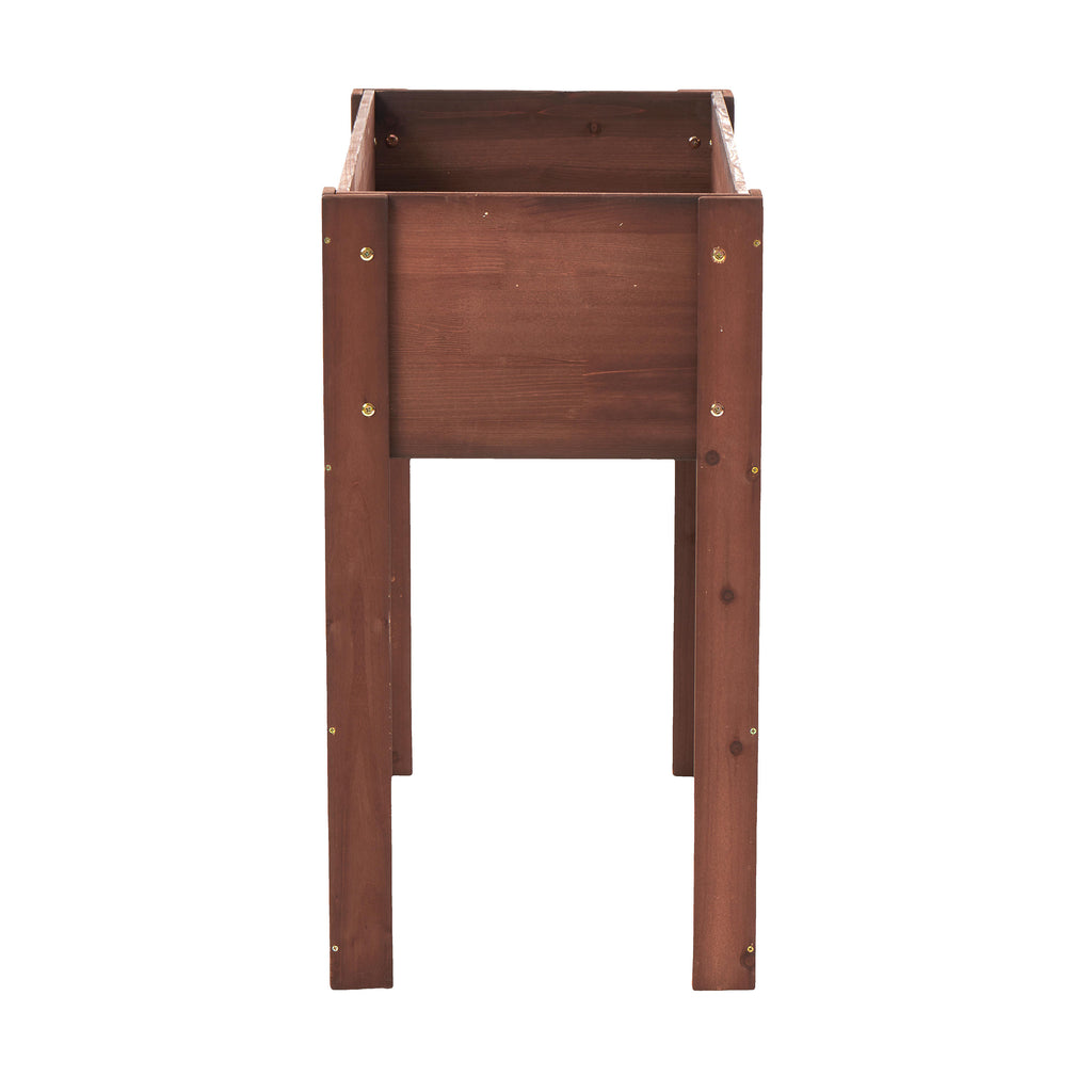 Heritage Collection solid wood raised garden bed with legs, 31x16x31 inches, brown finish, by Anthony & Home.
