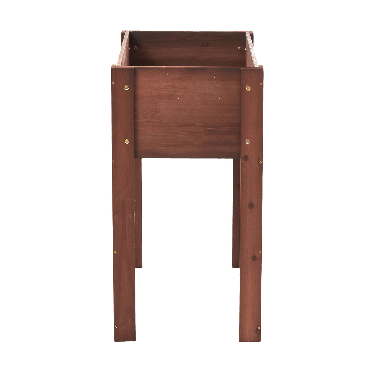 Heritage Collection solid wood raised garden bed with legs, 31x16x31 inches, brown finish, by Anthony & Home.