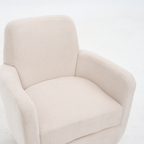 360 Degree Rotation Armchair Cotton Linen Ergonomic Chair