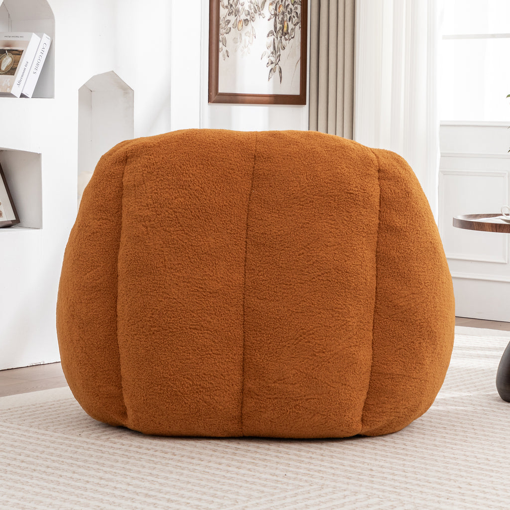 Anthony & Home tufted memory foam bean bag chair with soft fabric cover, designed for comfortable lounging and modern home decor.