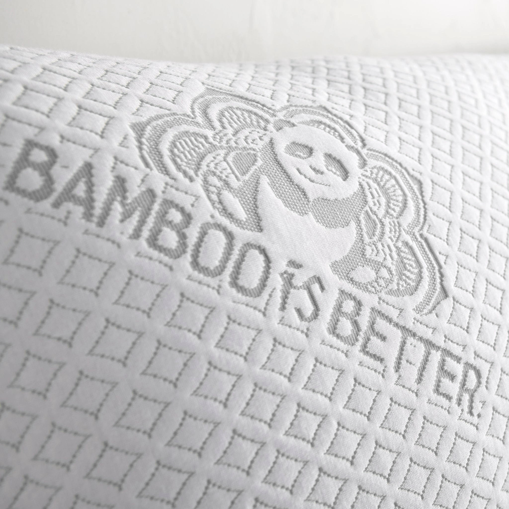 Adjustable Bamboo Cooling Pillow from Bamboo is Better, showing its white body pillow design with adjustable features for cooling comfort.