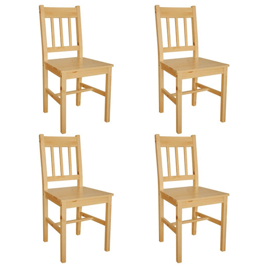Pinewood Dining Chairs Set of 4 for Kitchen and Dining Area