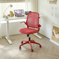 Anthony & Home ergonomic mesh office chair with integrated molded foam cushion from the Atelier Collection in red.