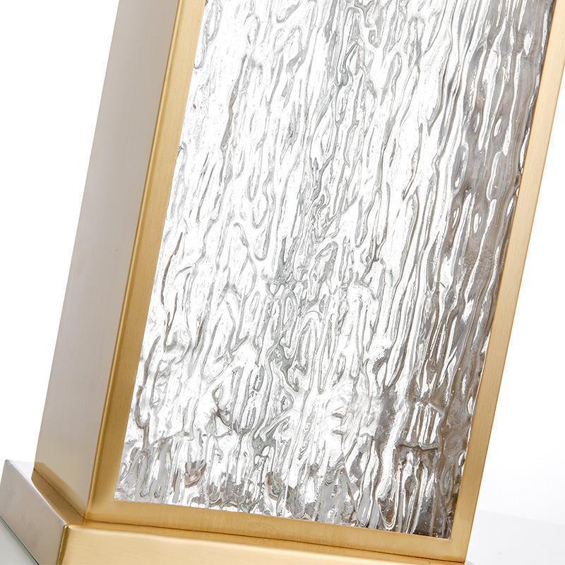 Crystal Glass Bedside Table Lamp Three Color Warm White
