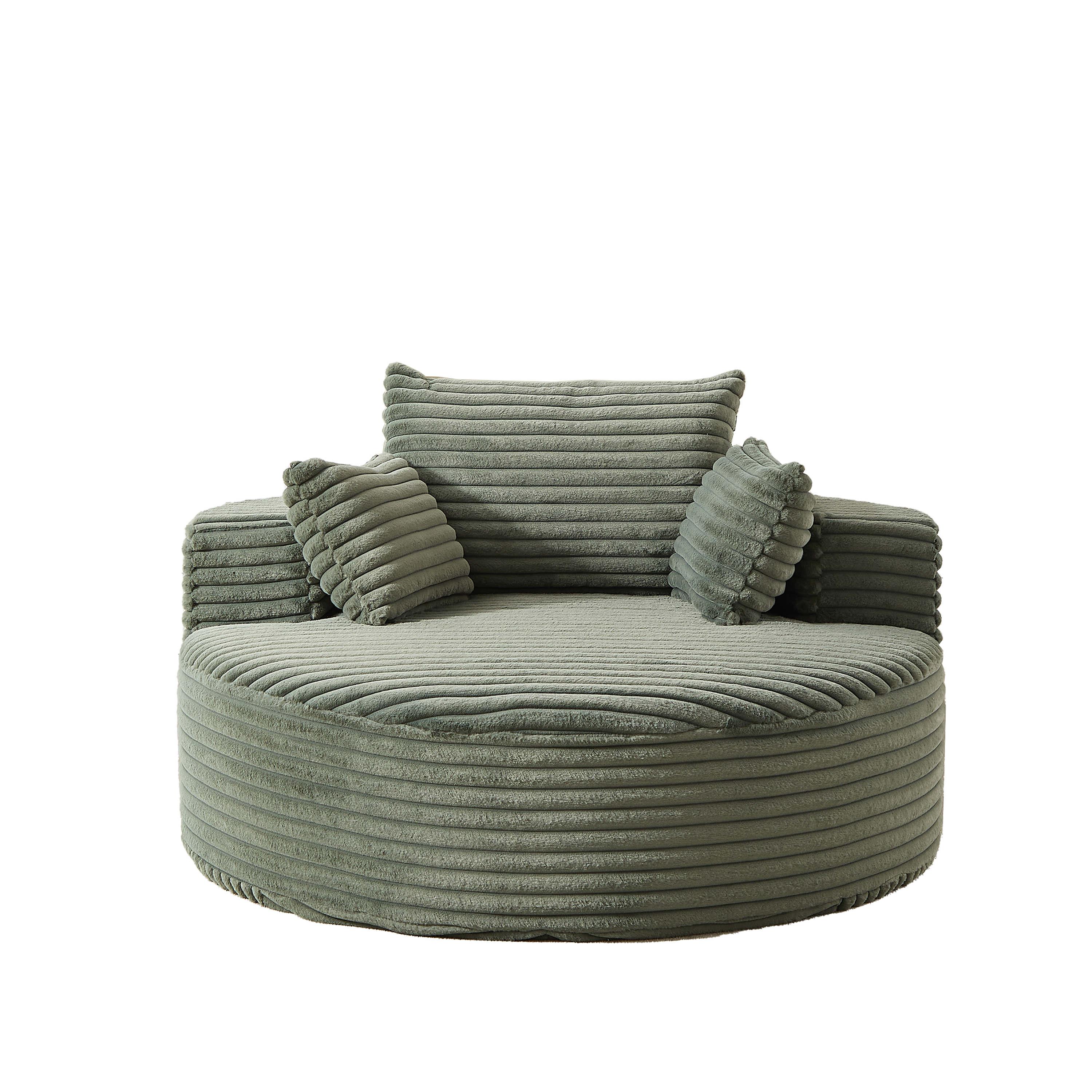 Anthony & Home corduroy sleeper sofa from Studio Collection, 55-inch length, plush fabric, no assembly needed, premium build.