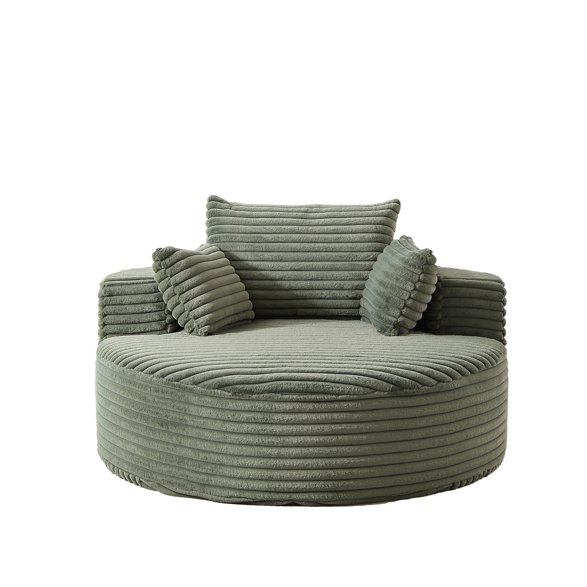 Anthony & Home corduroy sleeper sofa from Studio Collection, 55-inch length, plush fabric, no assembly needed, premium build.