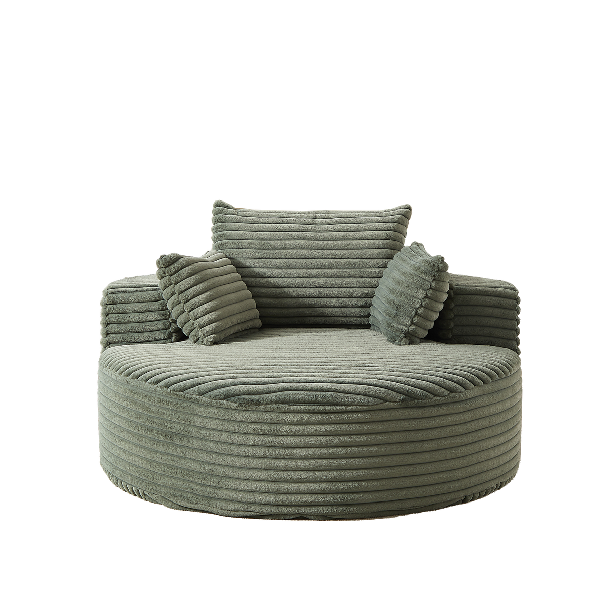 Anthony & Home corduroy sleeper sofa from Studio Collection, 55-inch length, plush fabric, no assembly needed, premium build.