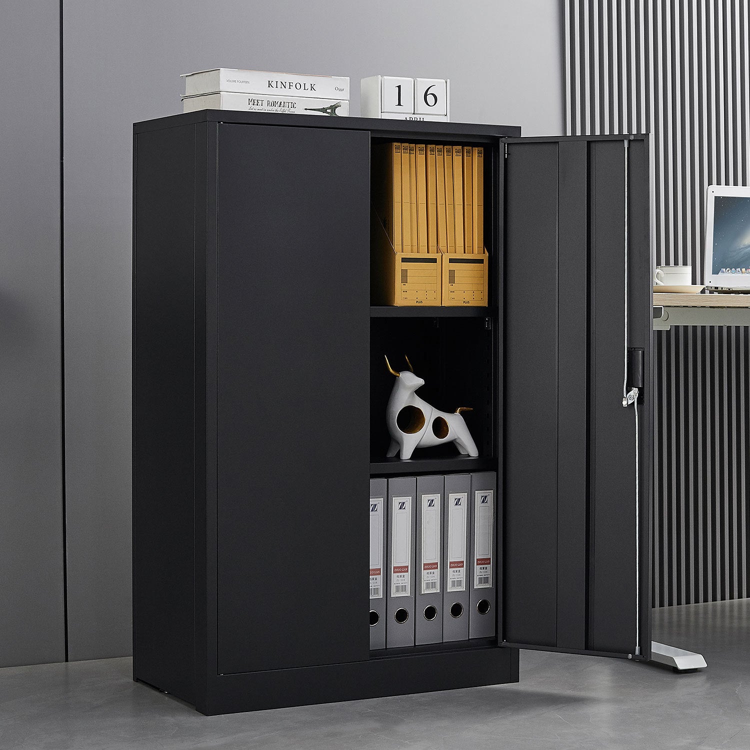 Anthony & Home Elite Series Filing Cabinet with multiple drawers, metal construction, and modern design for office storage.