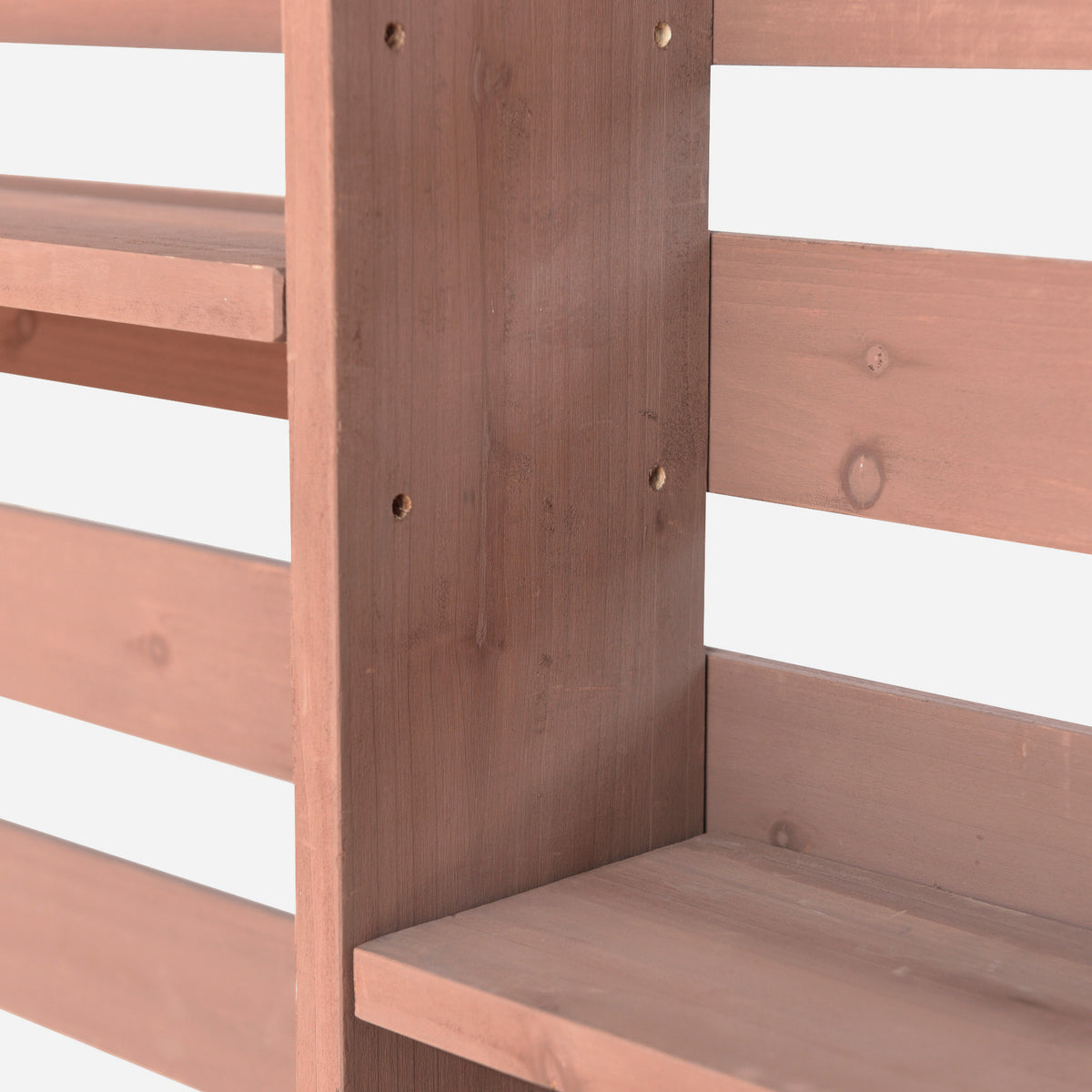 Anthony & Home outdoor potting bench with stainless steel top, featuring a sturdy wooden frame and ample workspace for gardening.