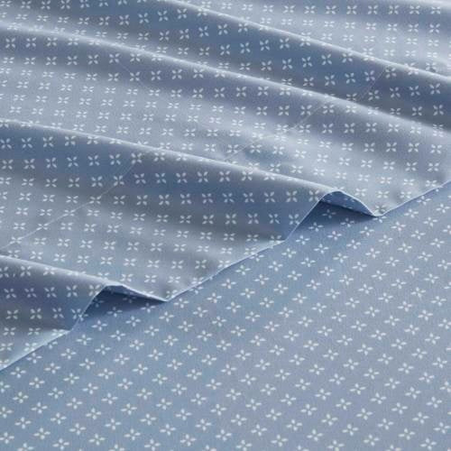 Blue Floral Comforter Set With Bed Sheets Queen Size