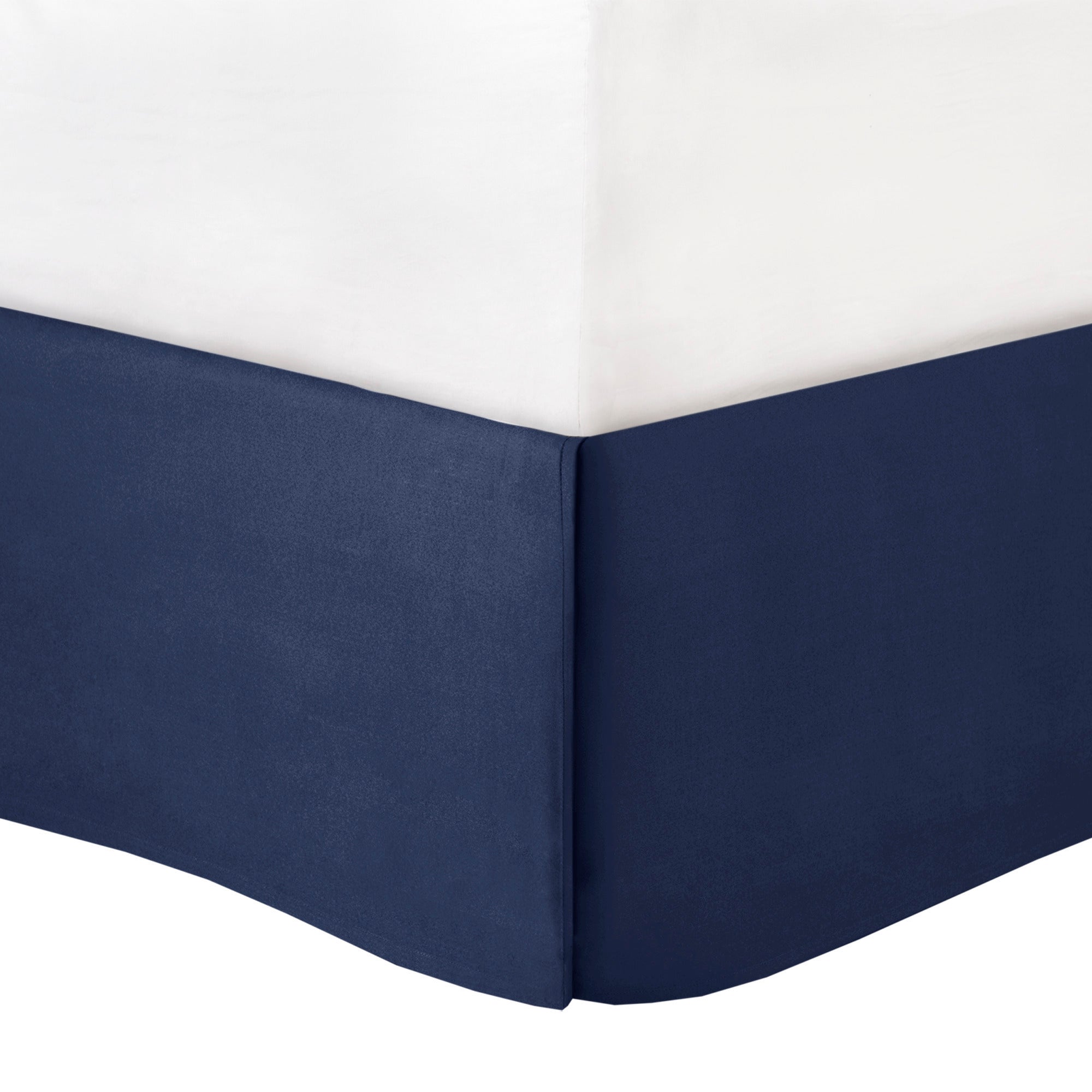 Navy jacquard cotton 12-piece Atelier Comforter Set by Anthony & Home with intricate woven patterns and matching pillow shams.