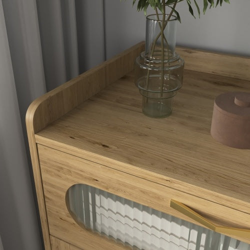 Wooden Six Drawer Vanity Bedroom Dresser With Storage