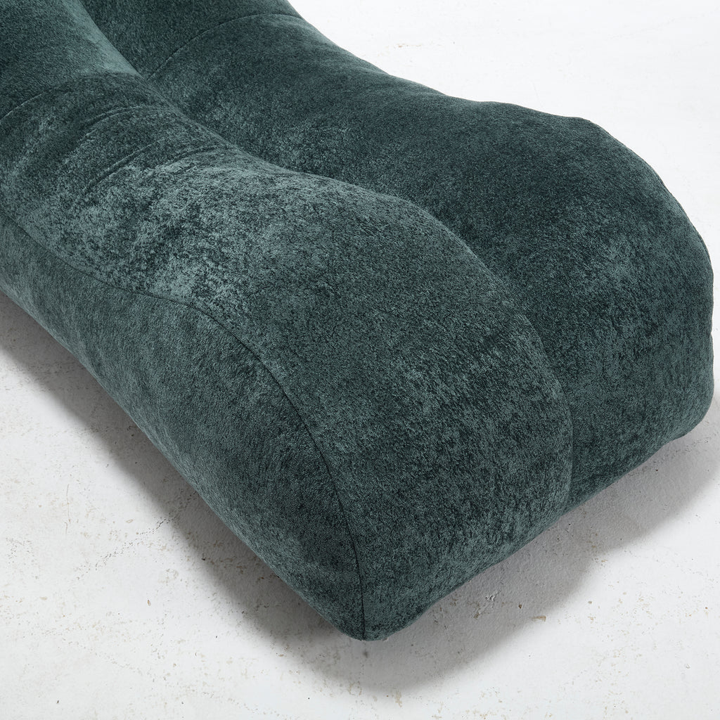 Anthony & Home studio sponge-filled bean bag sofa chair with soft fabric cover and plush seating for comfortable relaxation.