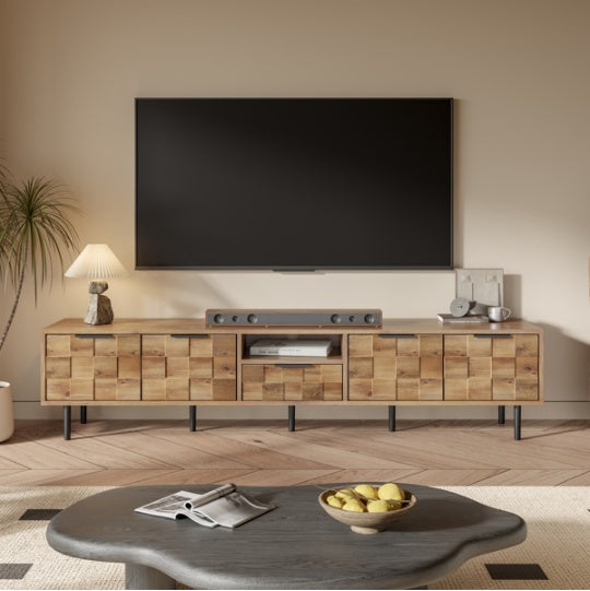 78 Inch TV Stand For 65 75 85 Inch Televisions Living Room