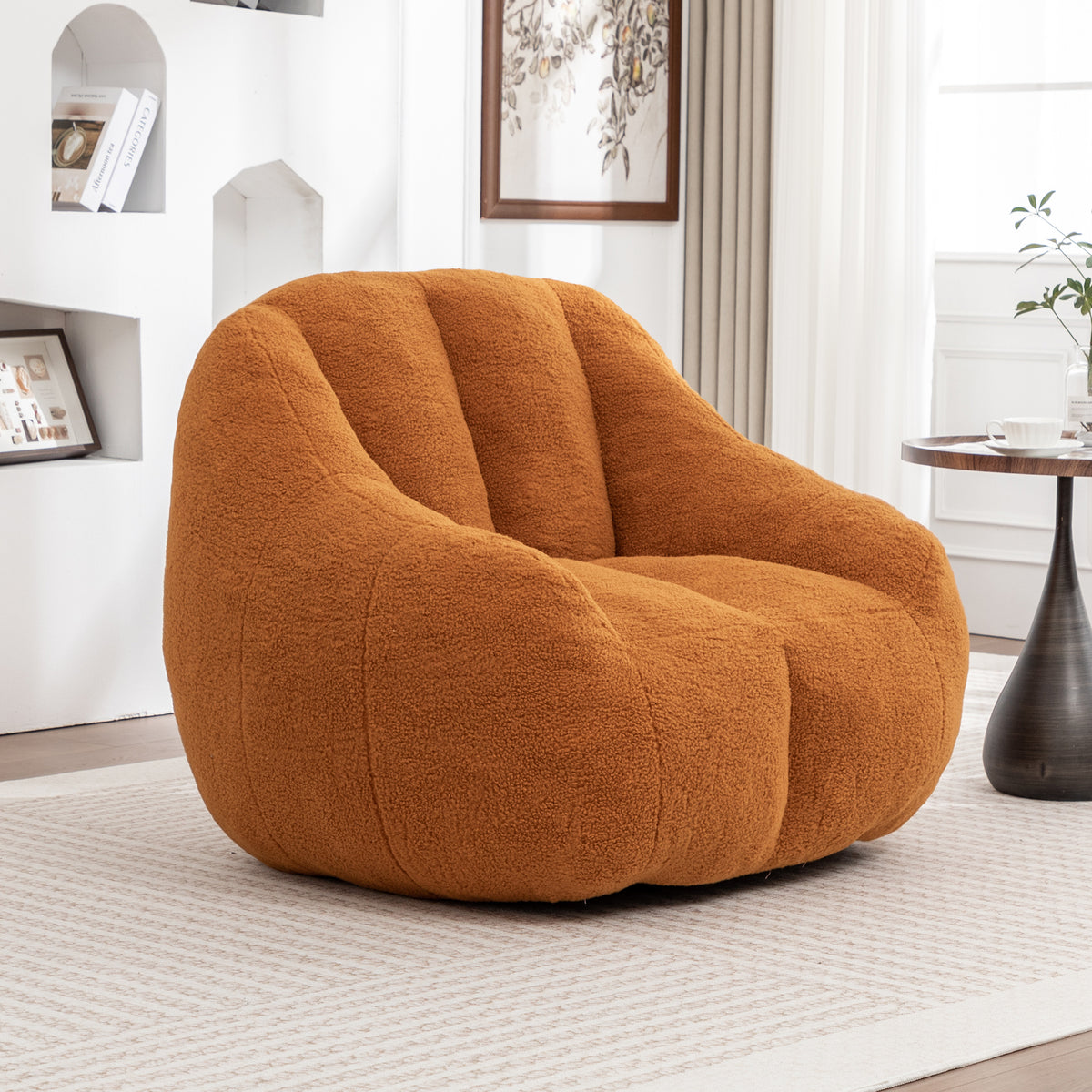 Anthony & Home tufted memory foam bean bag chair with plush fabric and cozy, supportive design for modern lounging.