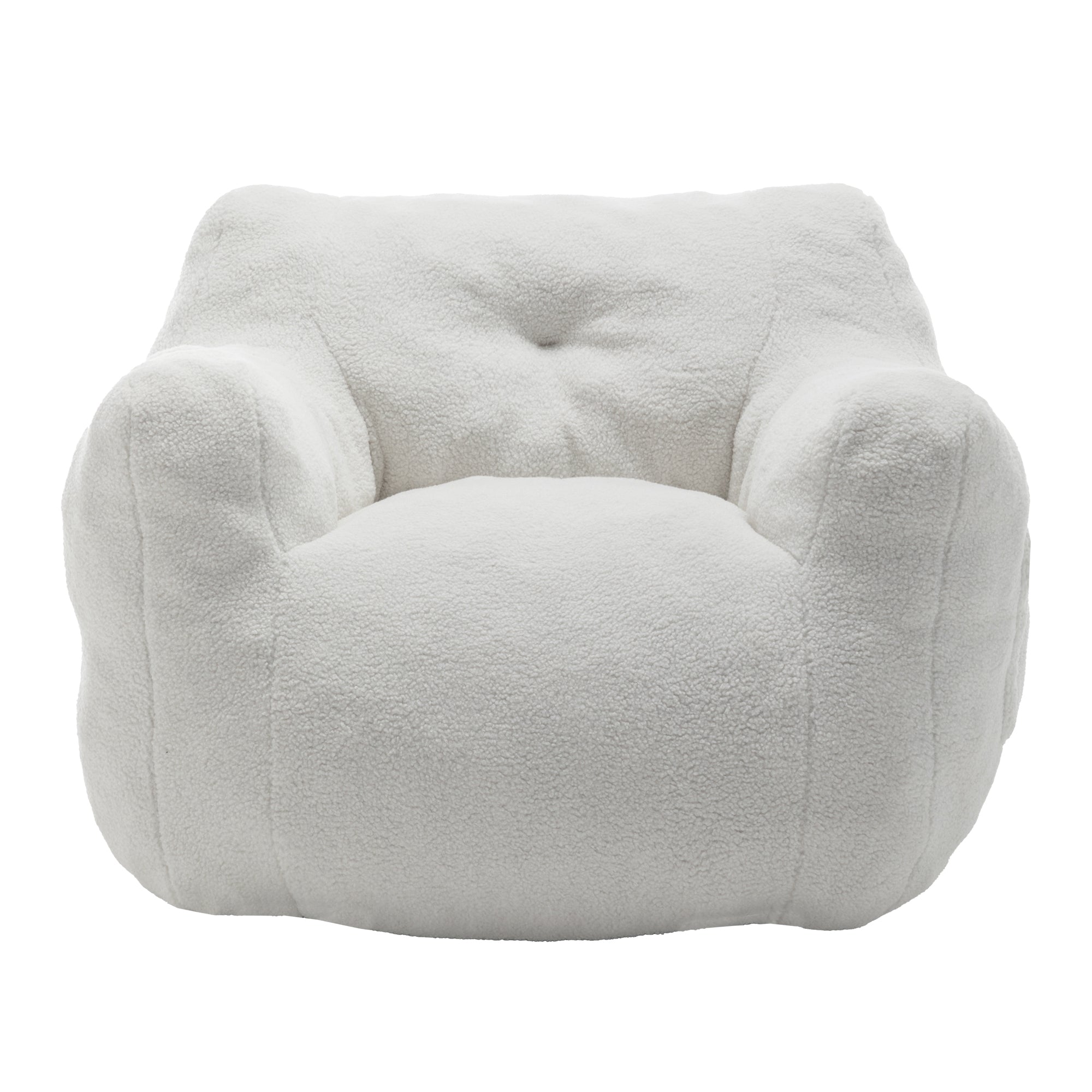 Anthony & Home foam-filled bean bag chair with armrests, perfect for living room or bedroom relaxation.