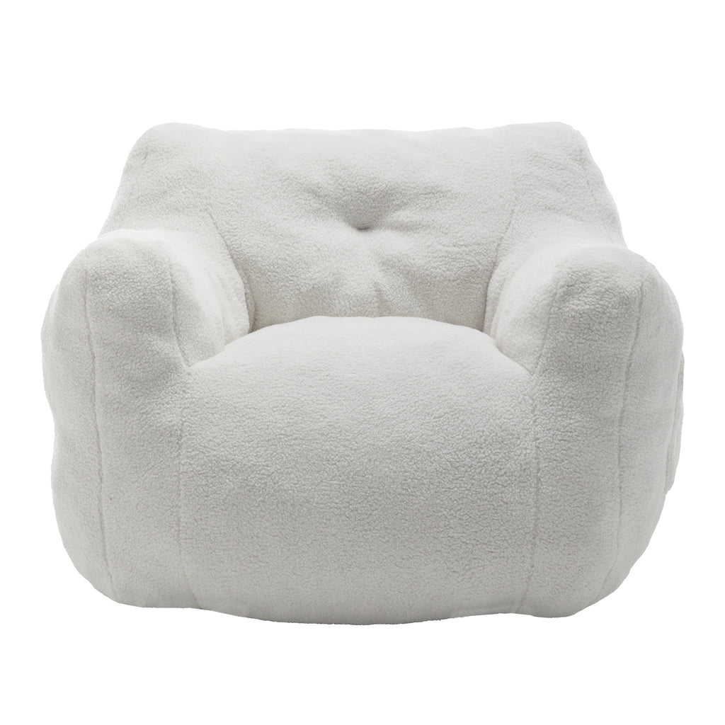 Anthony & Home foam-filled bean bag chair with armrests, perfect for living room or bedroom relaxation.