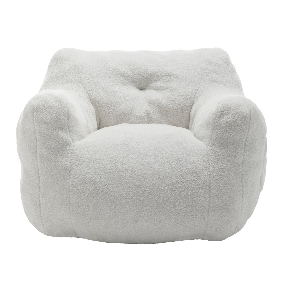 Anthony & Home foam-filled bean bag chair with armrests, perfect for living room or bedroom relaxation.