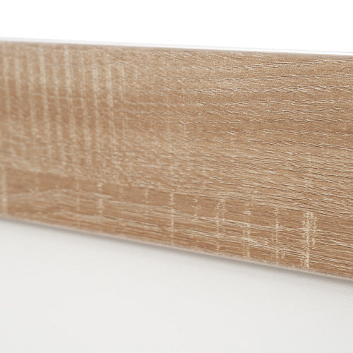 Floating Bed With Timber Slatted Frame Headboard 140x200