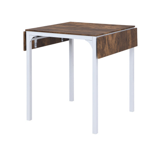 Topmax Farmhouse Counter Height Drop Leaf Dining Table Set