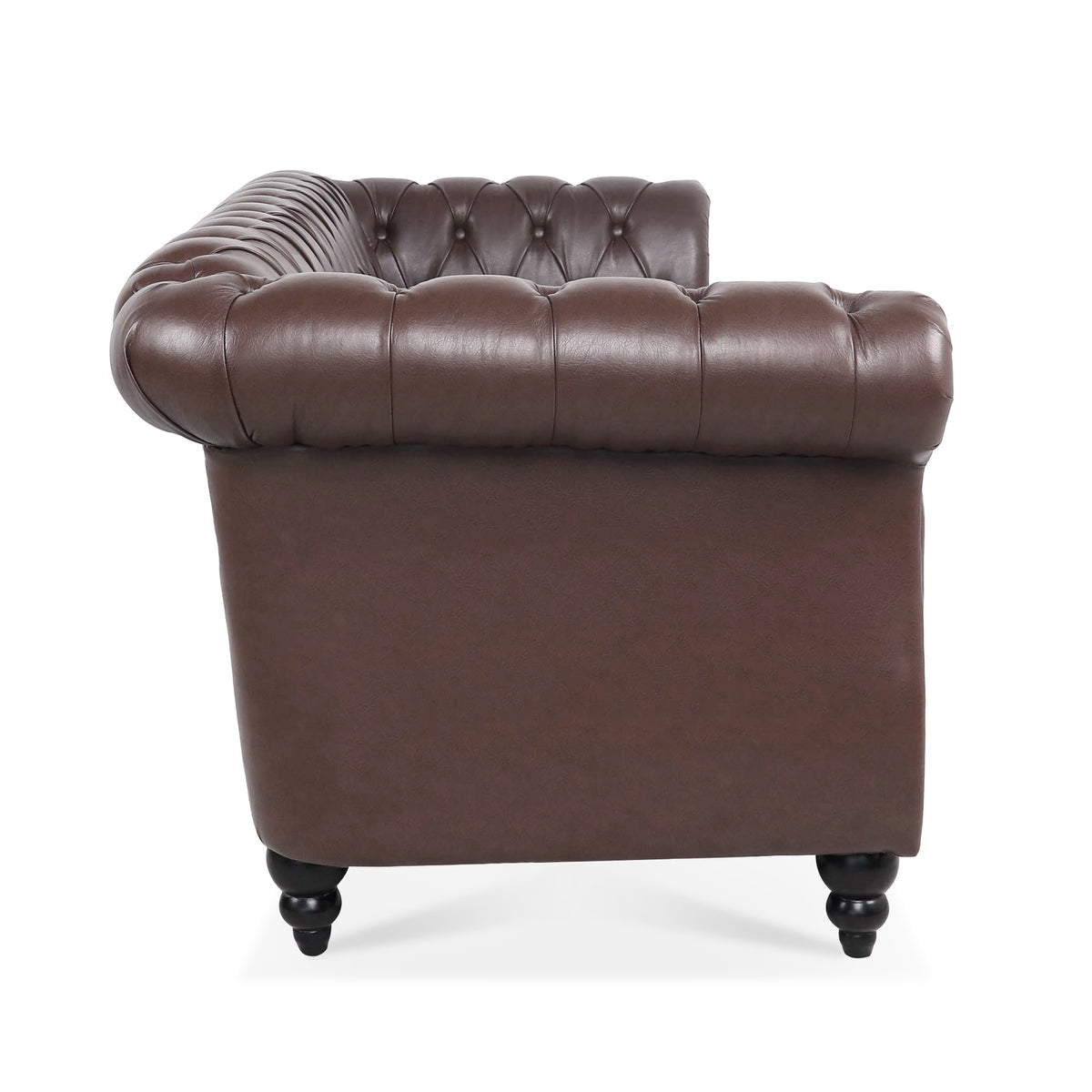 Anthony & Home Chesterfield Sofa with Birch Legs, featuring classic tufted design and elegant upholstery for luxurious living rooms.