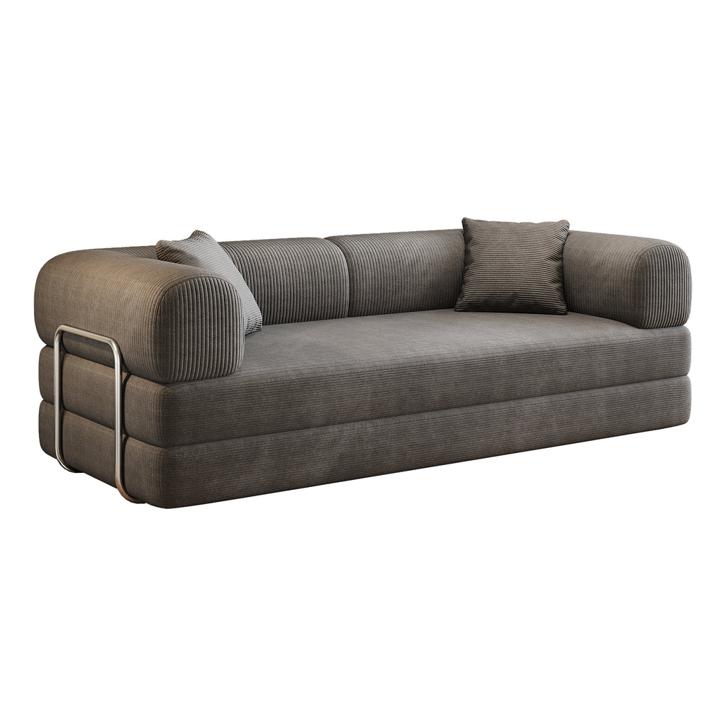 Modular sofa bed from Anthony & Home's Atelier Collection, showcasing a stylish, versatile seating and sleeping furniture setup.