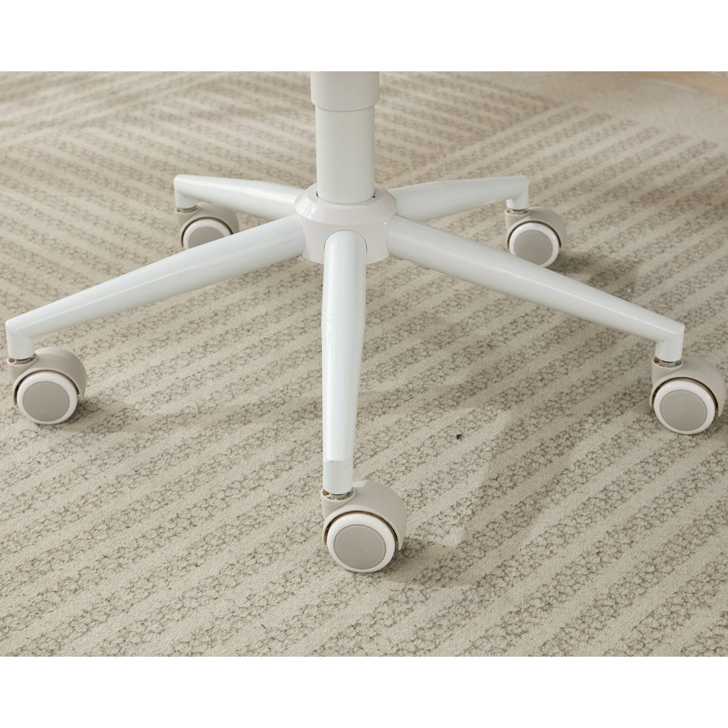 Ivory Anthony & Home cross-legged meditation chair with wheels, designed for comfortable seated meditation practice.