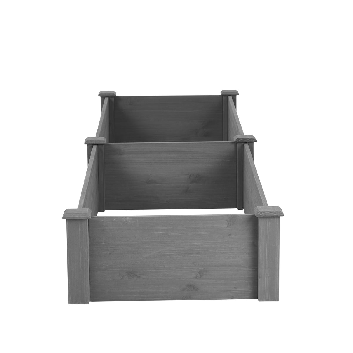 Anthony & Home Atelier Cedar Raised Garden Bed 96x28x10 outdoor planter box with tool-free assembly and natural cedar finish.