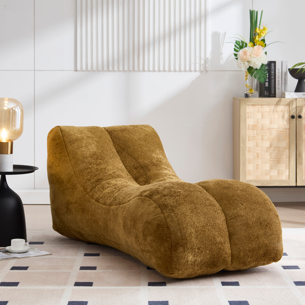 Anthony & Home bean bag sofa chair with sponge filling, soft fabric cover, and plush cushioning for comfortable relaxation.