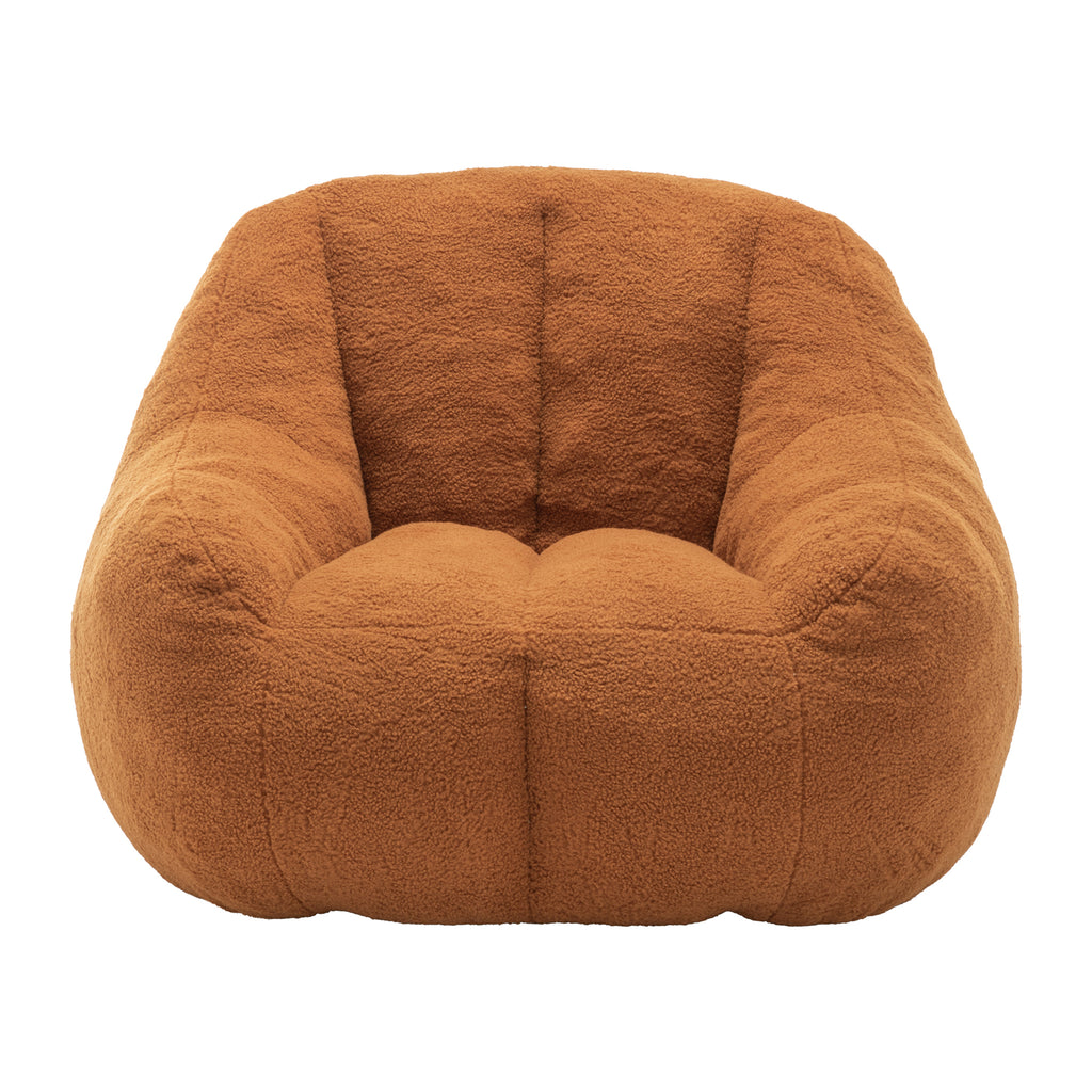 Anthony & Home tufted memory foam bean bag chair with plush fabric and cozy, ergonomic design for comfortable lounging.
