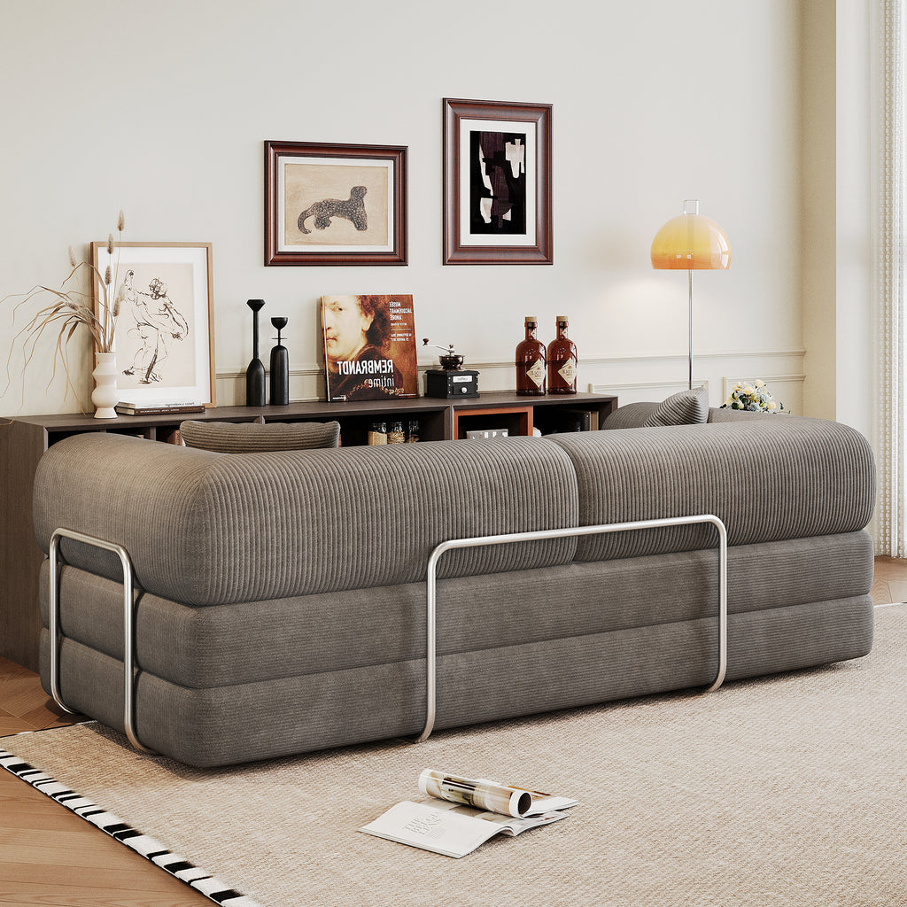 Anthony & Home Modular Sofa Bed from the Atelier Collection, featuring a sleek fabric design with plush cushions and modern style.
