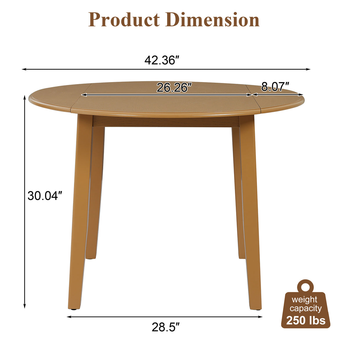 Extendable round dining table made of solid wood by Anthony & Home, featuring a versatile design for modern dining rooms.