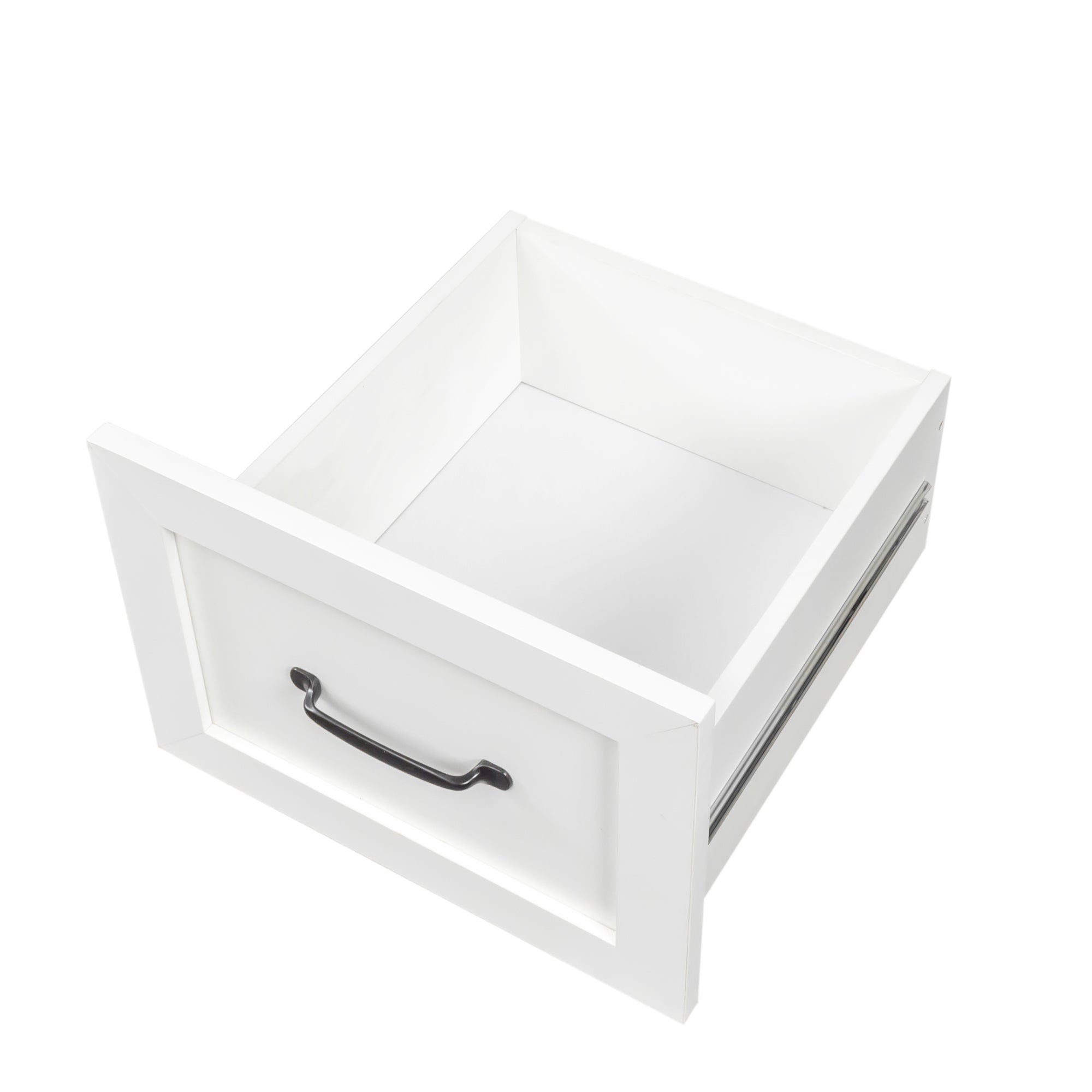 Antiqued white desk with hutch from Anthony & Home featuring vintage-style wooden workspace and storage.
