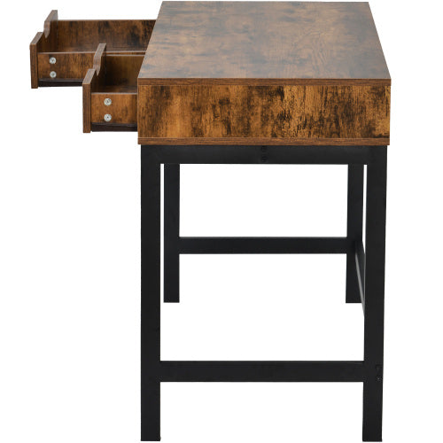 Industrial Computer Desk Dressing Table With 2 Drawers
