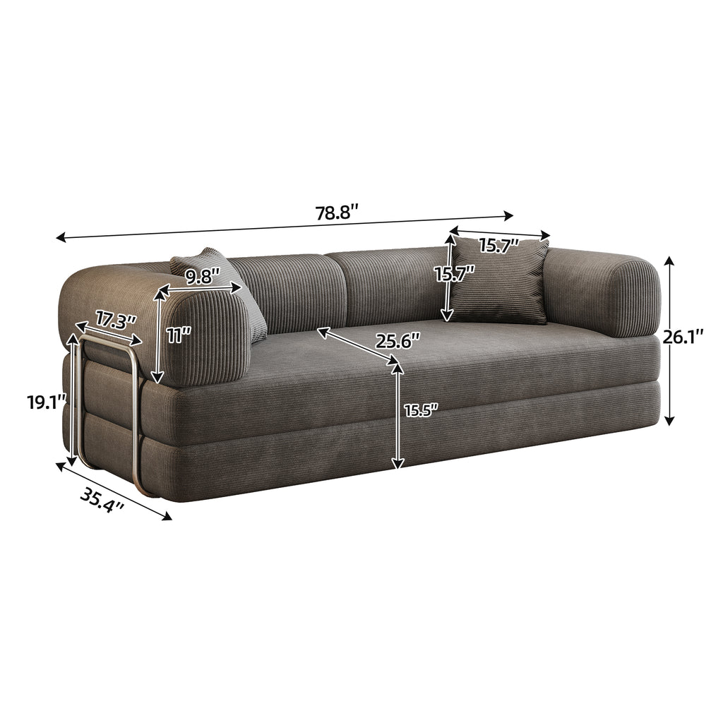 Anthony & Home Modular Sofa Bed from the Atelier Collection, showcasing a modern, versatile sofa bed with plush cushions and sleek design.