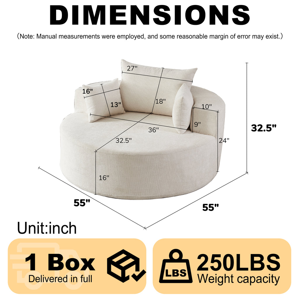 Anthony & Home chenille sleeper chair with plush upholstery, ideal for living room or bedroom, featuring a cozy, modern design.
