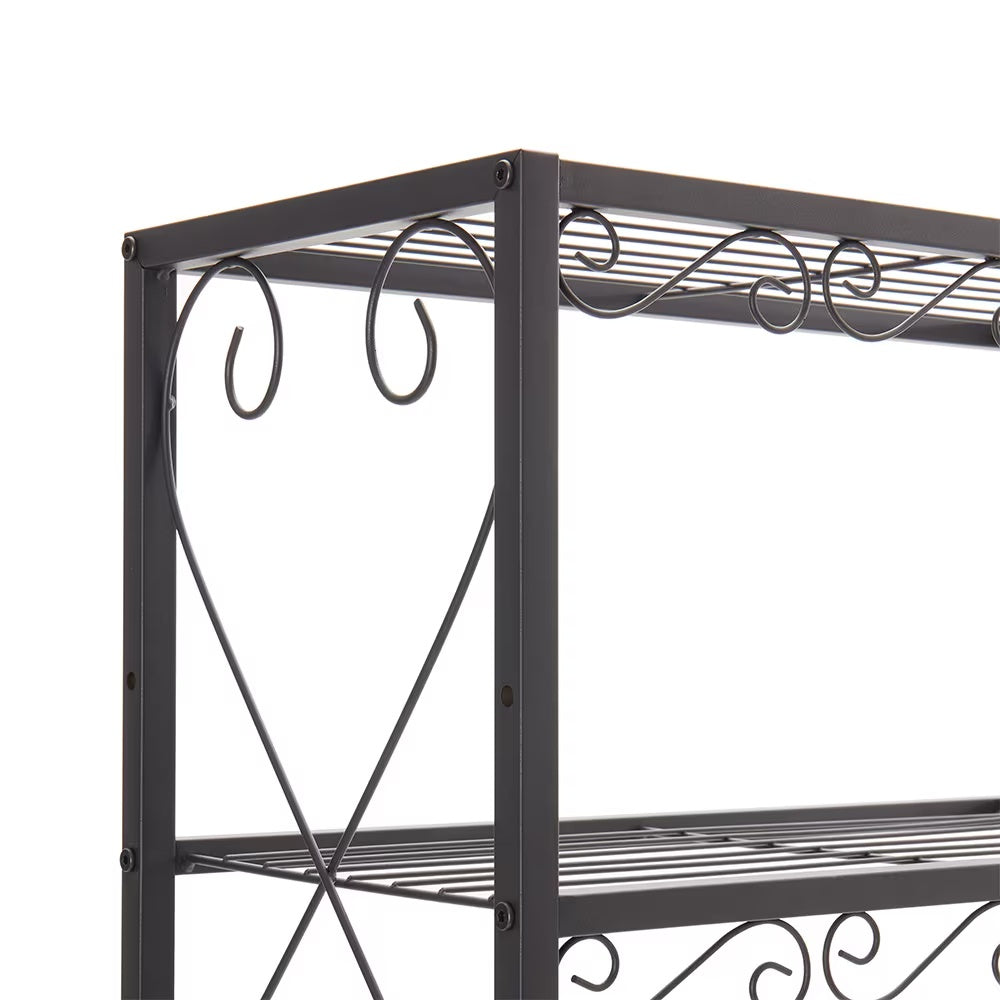 Queen Size Metal Storage Headboard With Charging Stations